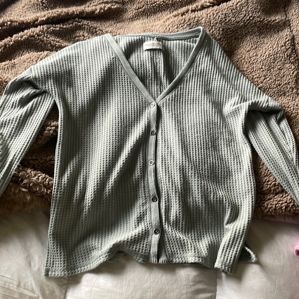 Abercrombie&Fitch size small sage, green long sleeve top